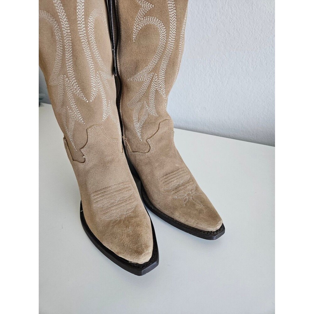 NWT Dan Post | Jilted Suede Tall Heel Boots DPAA 105 Women 9.5M Western Cowgirl - Picture 7 of 10
